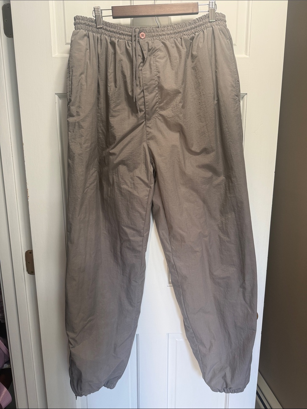 Bi Gear gray nylon lined track pants
